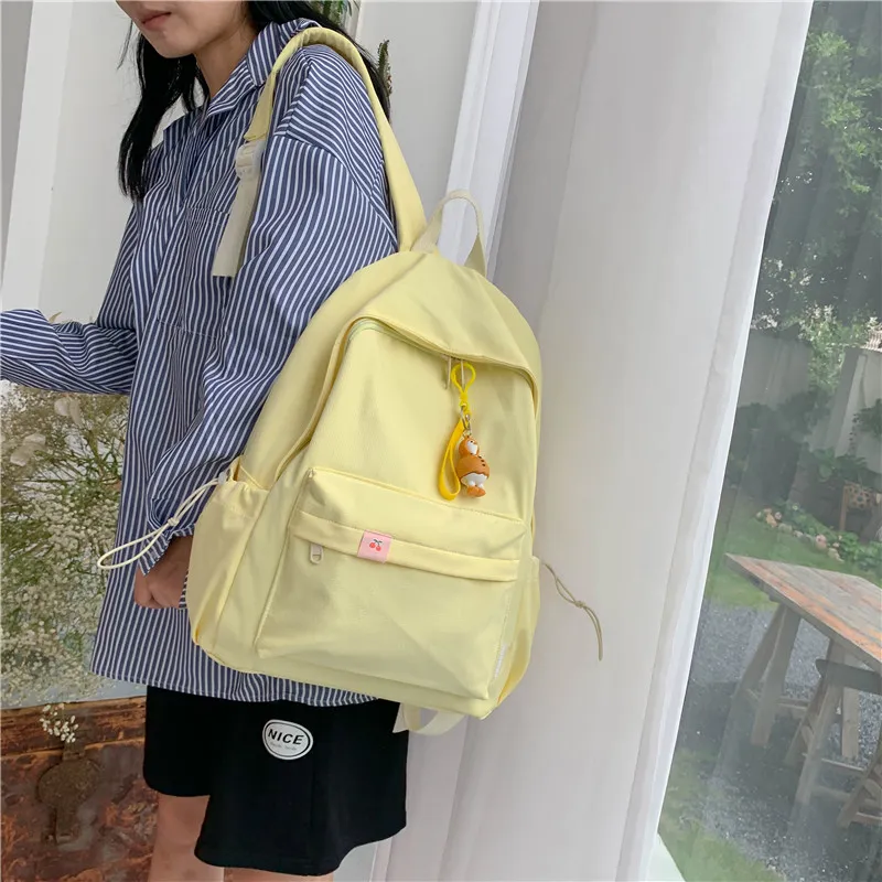 KAMLUI Twill Canvas Backpack Unisex Multicolor-4