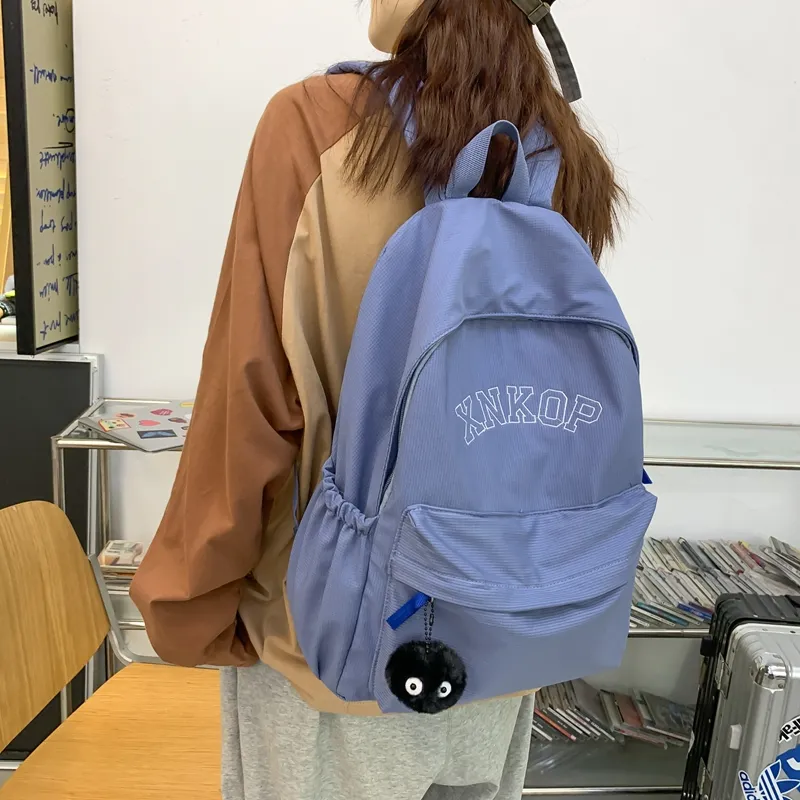 KAMLUI Nylon Backpack Unisex White/Black/Khaki/Blue-33