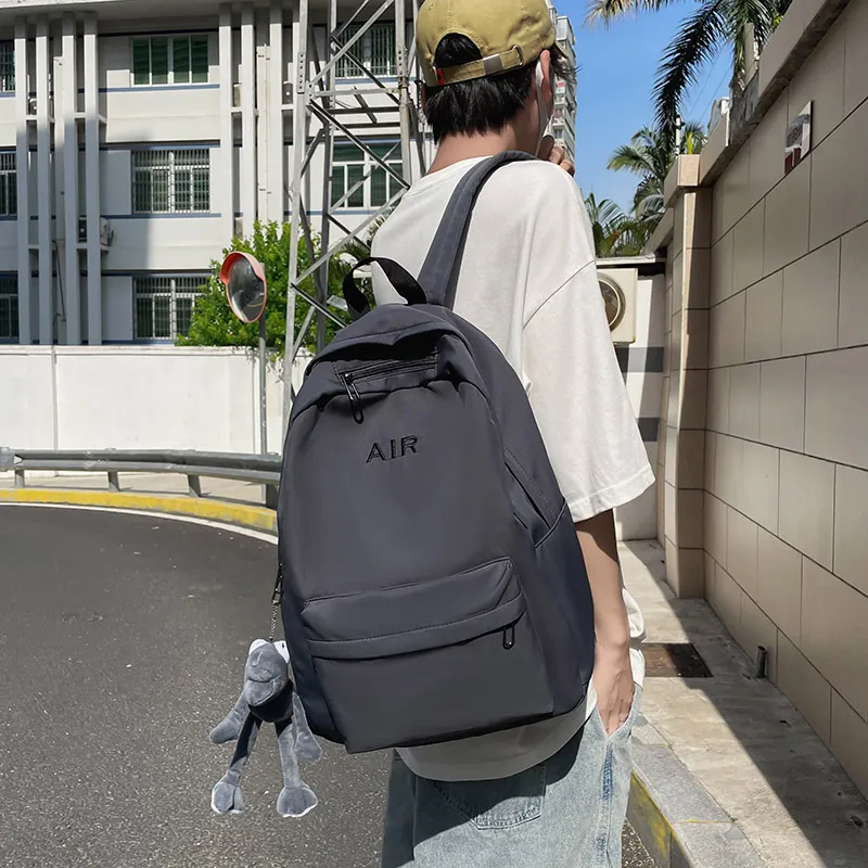 KAMLUI Nylon Backpack Regular Unisex White/Gray/Black/Red-8