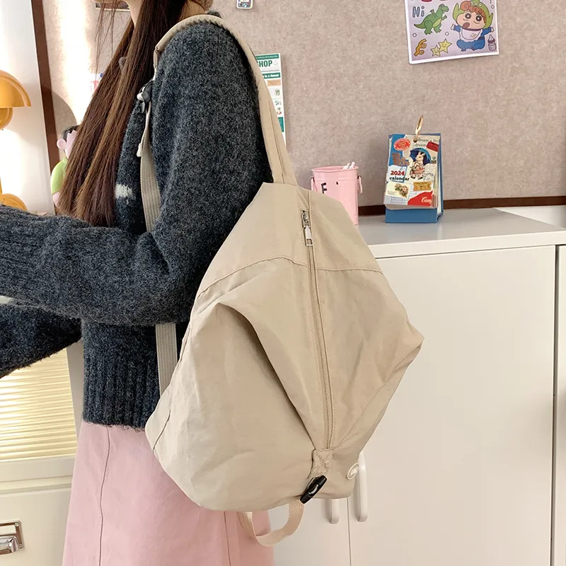 KAMLUI Nylon Fabric Backpack Regular Unisex Multicolor-12