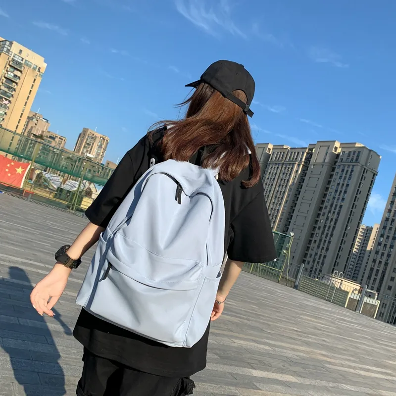 KAMLUI Nylon Fabric Backpacks Backpack Regular Unisex Burgundy/Black/Beige-15