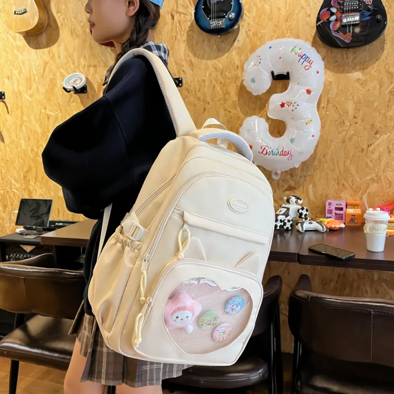 KAMLUI Nylon Backpack Regular Women's Multicolor-3