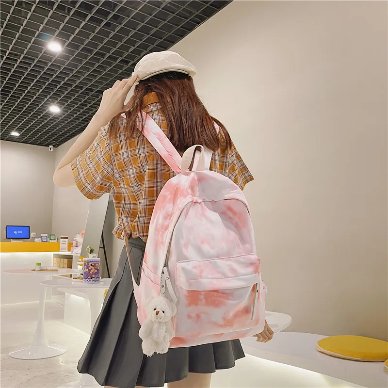 KAMLUI Nylon Backpack Laptop Bag Regular Unisex Multicolor-2