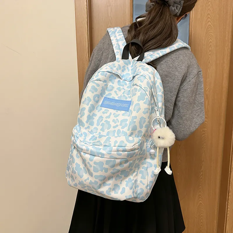 KAMLUI Nylon Backpack Unisex Pink/Green/Blue/Black-19