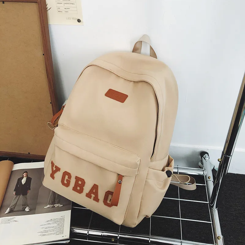 KAMLUI Nylon Backpack Regular Unisex White/Gray/Black/Burgundy/Khaki-30
