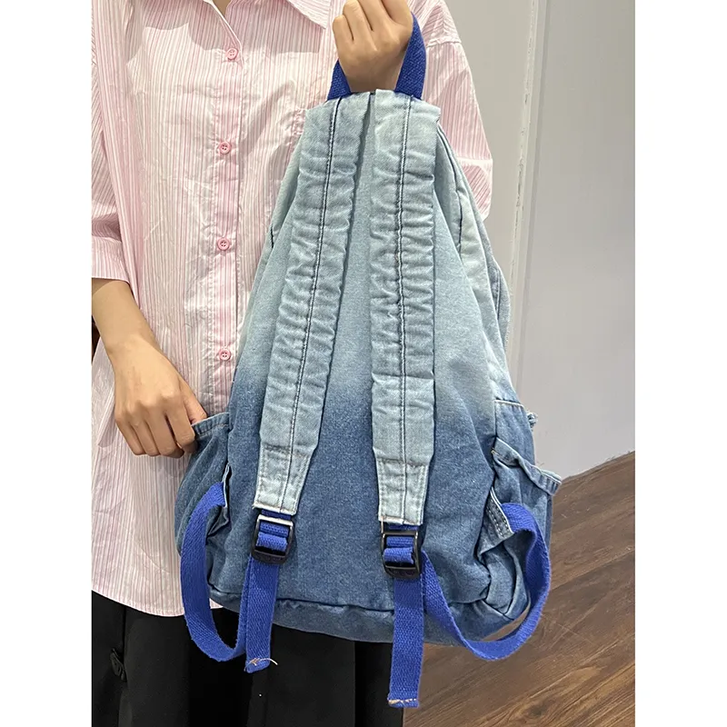 KAMLUI Denim Backpack Regular Unisex Multicolor-25