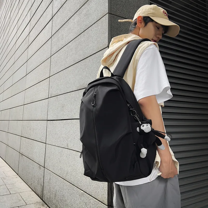 KAMLUI Nylon Backpack Regular Unisex Ecru/Black/Burgundy/Khaki-11
