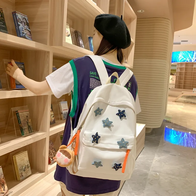 KAMLUI Nylon Backpack Laptop Bag Regular Unisex Multicolor-5