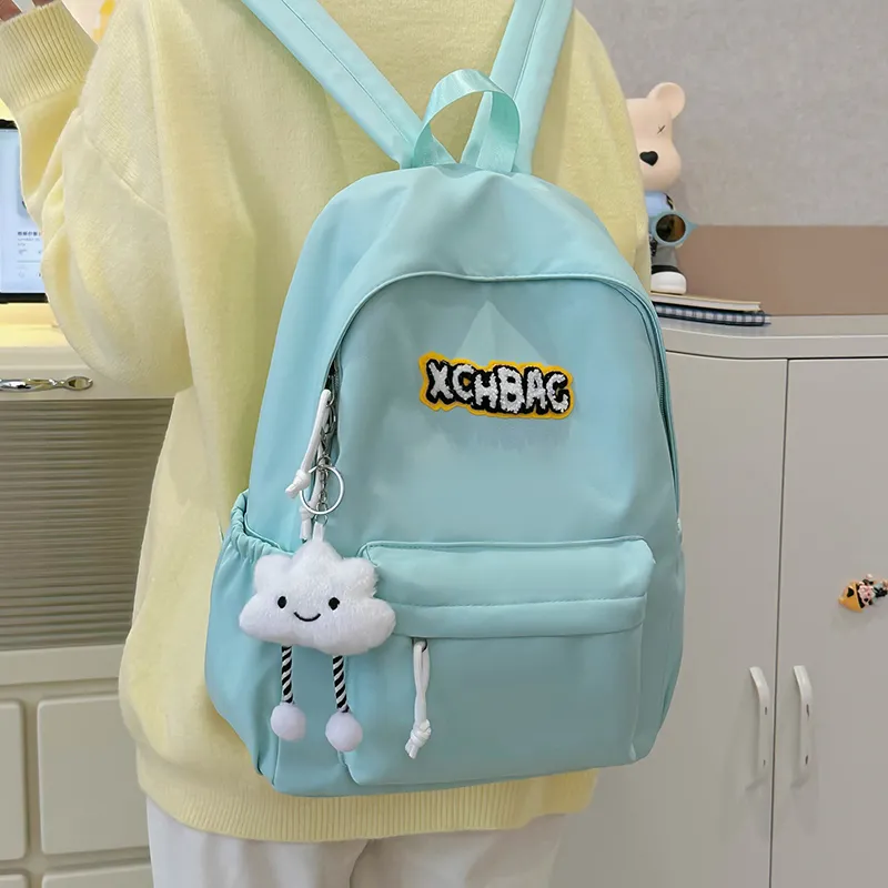 KAMLUI Nylon Backpack Regular Unisex White/Black/Yellow/Green/Blue-22