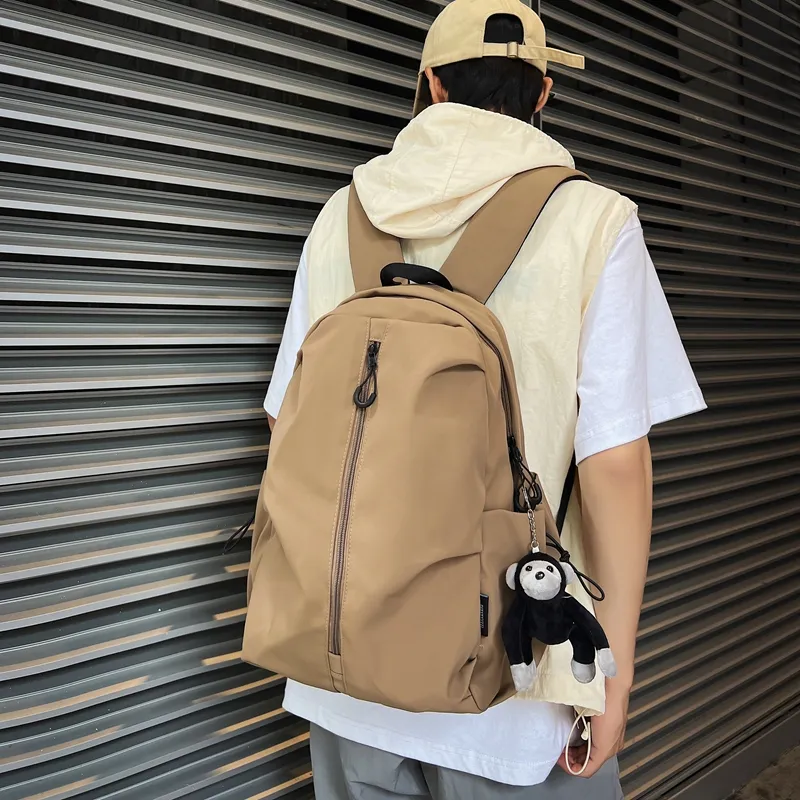 KAMLUI Nylon Backpack Regular Unisex Ecru/Black/Burgundy/Khaki-23