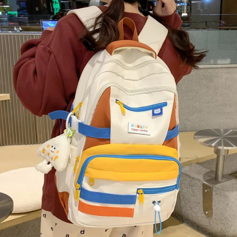 KAMLUI Nylon Backpack Regular Women's Multicolor-1