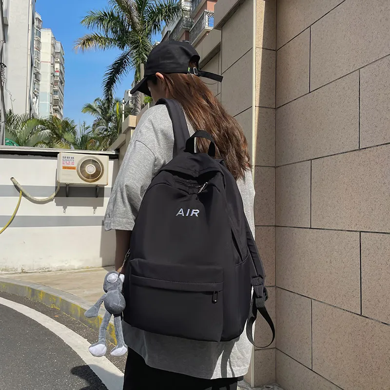 KAMLUI Nylon Backpack Regular Unisex White/Gray/Black/Red-14