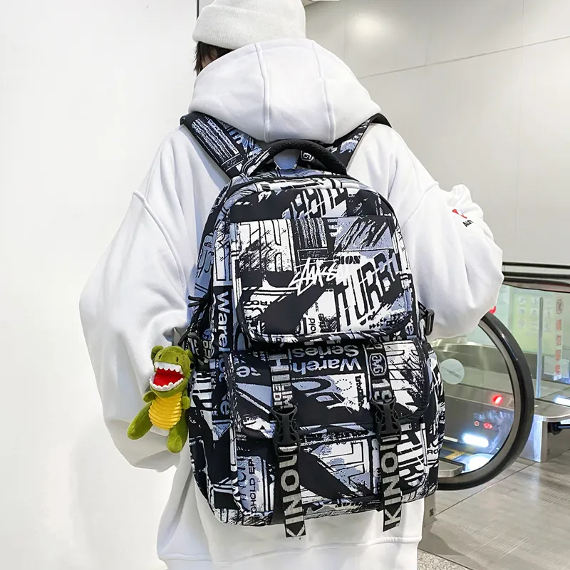 KAMLUI Nylon Backpack Regular Unisex Multicolor-2