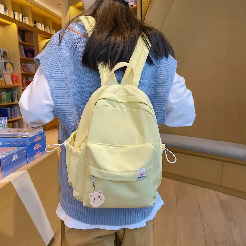 KAMLUI Nylon Backpacks Backpack Mini Unisex Multicolor-16