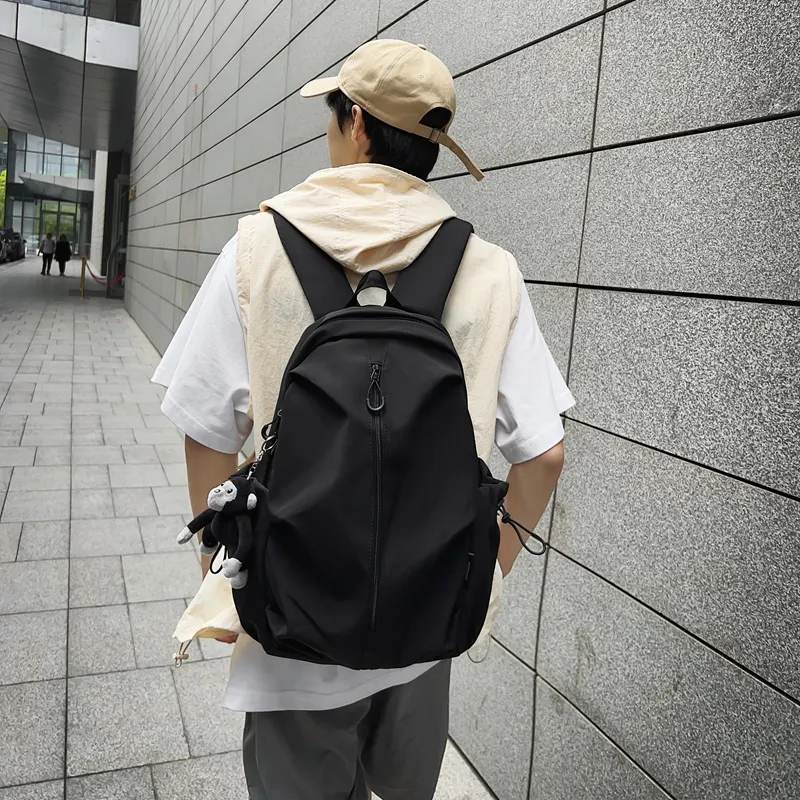 KAMLUI Nylon Backpack Regular Unisex Ecru/Black/Burgundy/Khaki-8