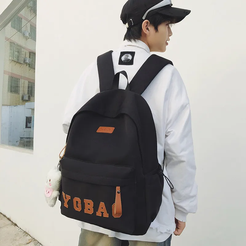KAMLUI Nylon Backpack Regular Unisex White/Gray/Black/Burgundy/Khaki-19