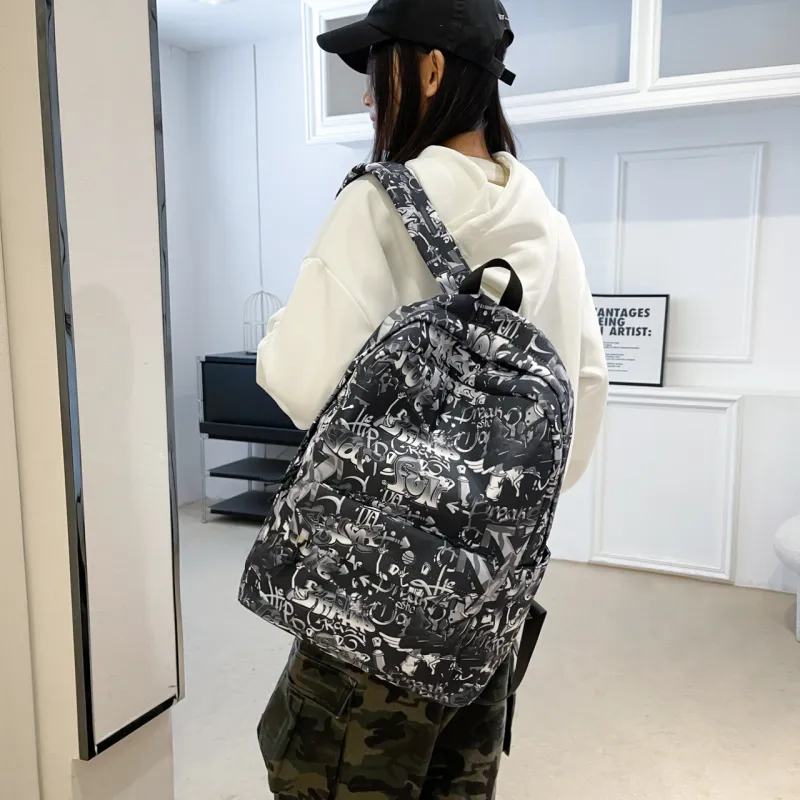 KAMLUI Oxford Backpack Unisex Color/Gray/Black-16