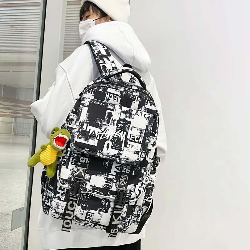 KAMLUI Nylon Backpack Regular Unisex Multicolor-10