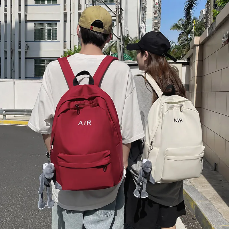 KAMLUI Nylon Backpack Regular Unisex White/Gray/Black/Red-21