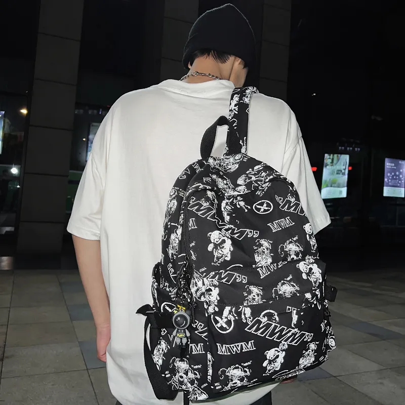 KAMLUI Nylon Backpack Regular Unisex Multicolor-9
