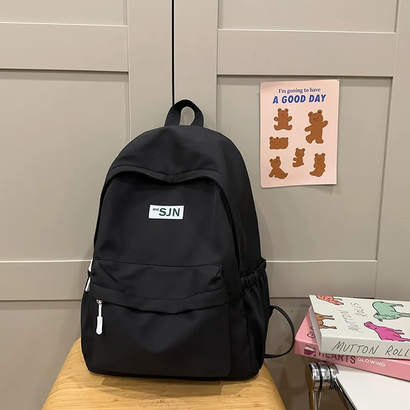 KAMLUI Nylon Backpack Regular Unisex White/Black/Purple/Blue/Pink-8