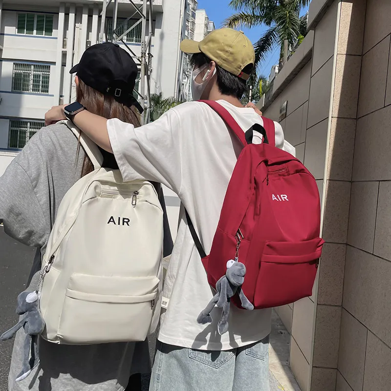 KAMLUI Nylon Backpack Regular Unisex White/Gray/Black/Red-23