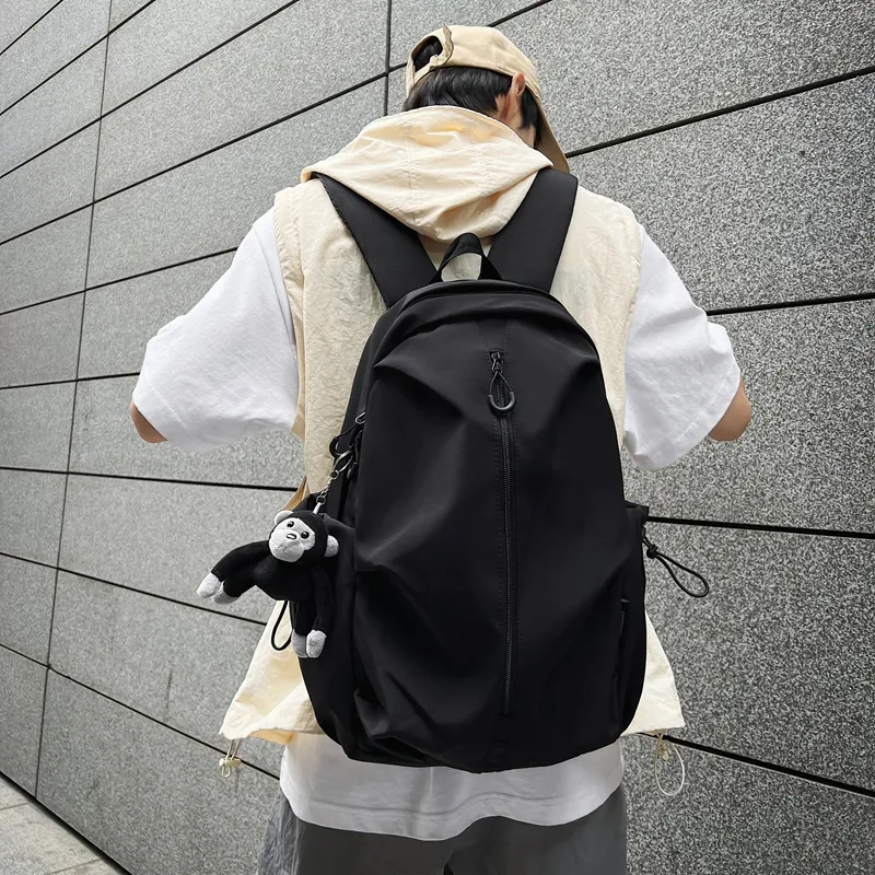 KAMLUI Nylon Backpack Regular Unisex Ecru/Black/Burgundy/Khaki-12