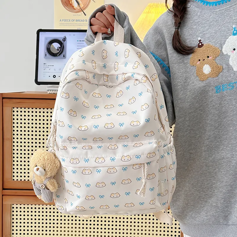 KAMLUI Nylon Backpack Regular Unisex Blue/White-10