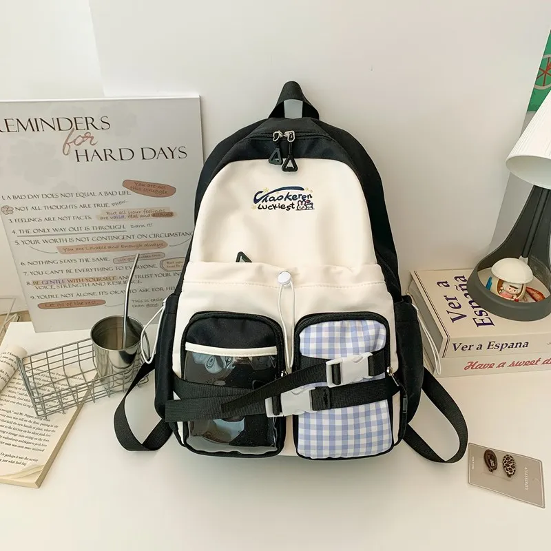 KAMLUI Composite Cloth Backpack Unisex Multicolor-25