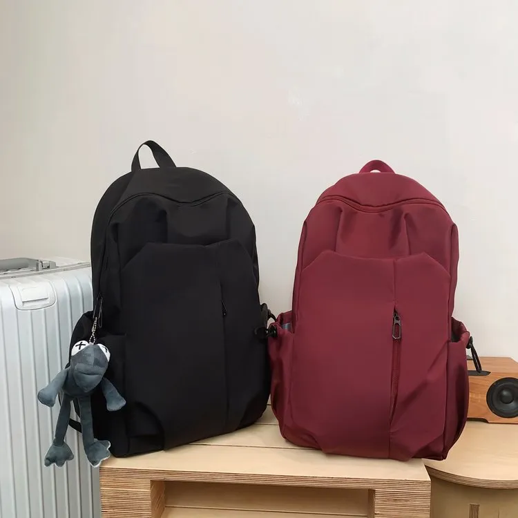 KAMLUI Nylon Backpack Regular Unisex White/Gray/Black/Red-22