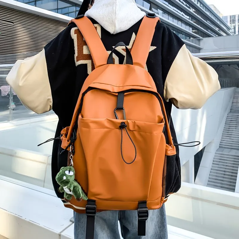 KAMLUI Membrana Dermalis Backpack Laptop Bag Unisex Gray/Black/Orange/Army Green-18