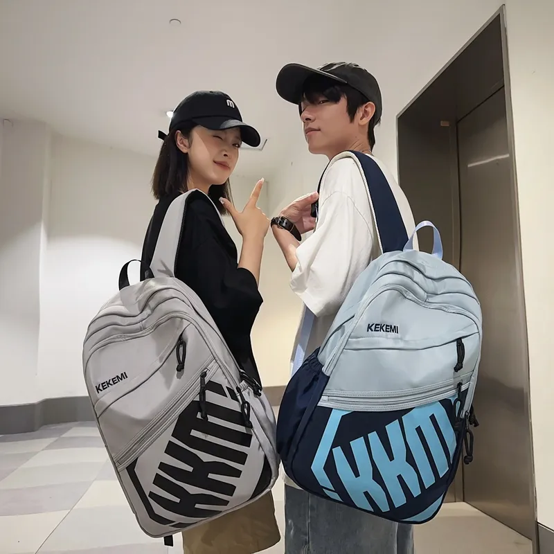 KAMLUI Nylon Backpack Regular Unisex Light Gray/Dark Gray/Black/Khaki/Jasper/Light Blue-3