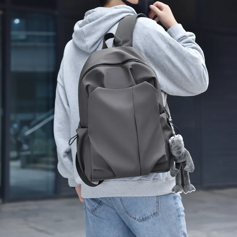 KAMLUI Abrasion Resistant Fabric Backpack Regular Unisex White/Gray/Black/Red-5