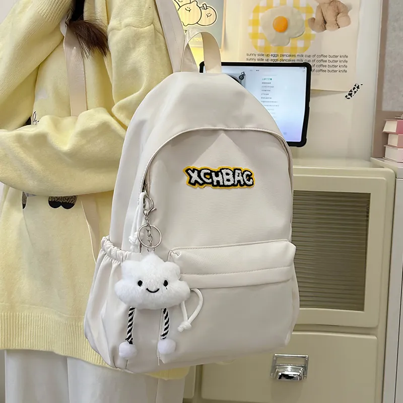 KAMLUI Nylon Backpack Regular Unisex White/Black/Yellow/Green/Blue-6