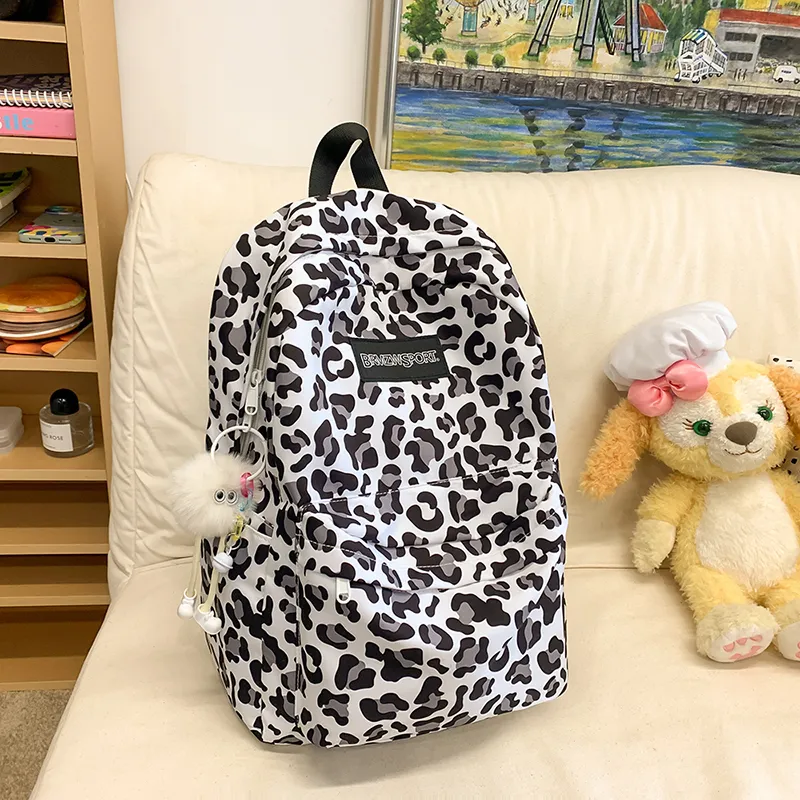 KAMLUI Nylon Backpack Unisex Pink/Green/Blue/Black-21