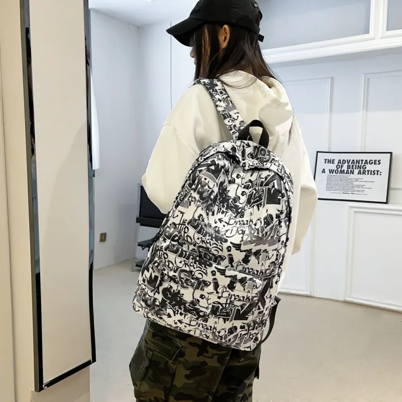 KAMLUI Oxford Backpack Unisex Color/Gray/Black-10
