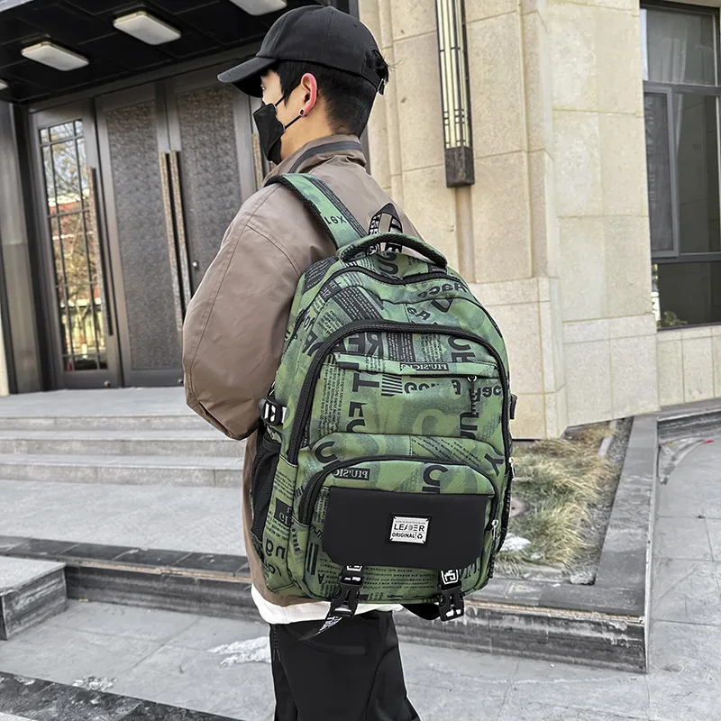 KAMLUI Neb Backpack Regular Unisex Black/Green-7