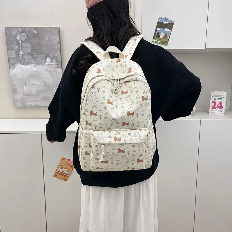KAMLUI Nylon Backpack Regular Women's White-12