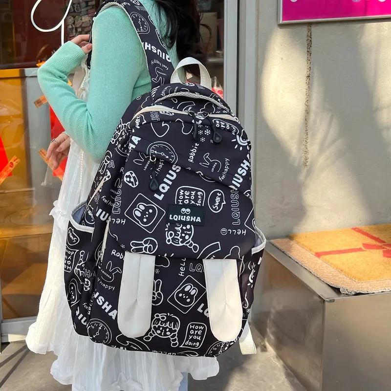 KAMLUI Nylon Backpack Unisex Multicolor-2