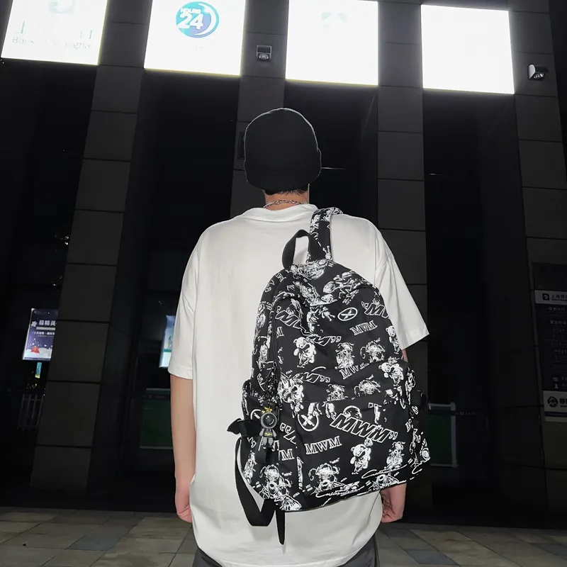 KAMLUI Nylon Backpack Regular Unisex Multicolor-10