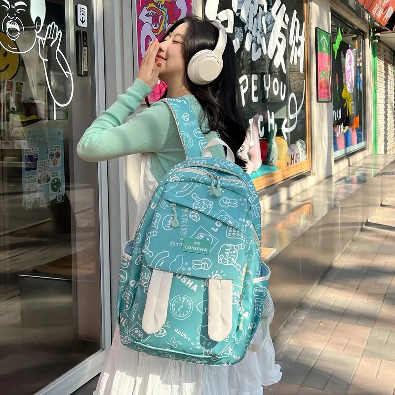 KAMLUI Nylon Backpack Unisex Multicolor-8
