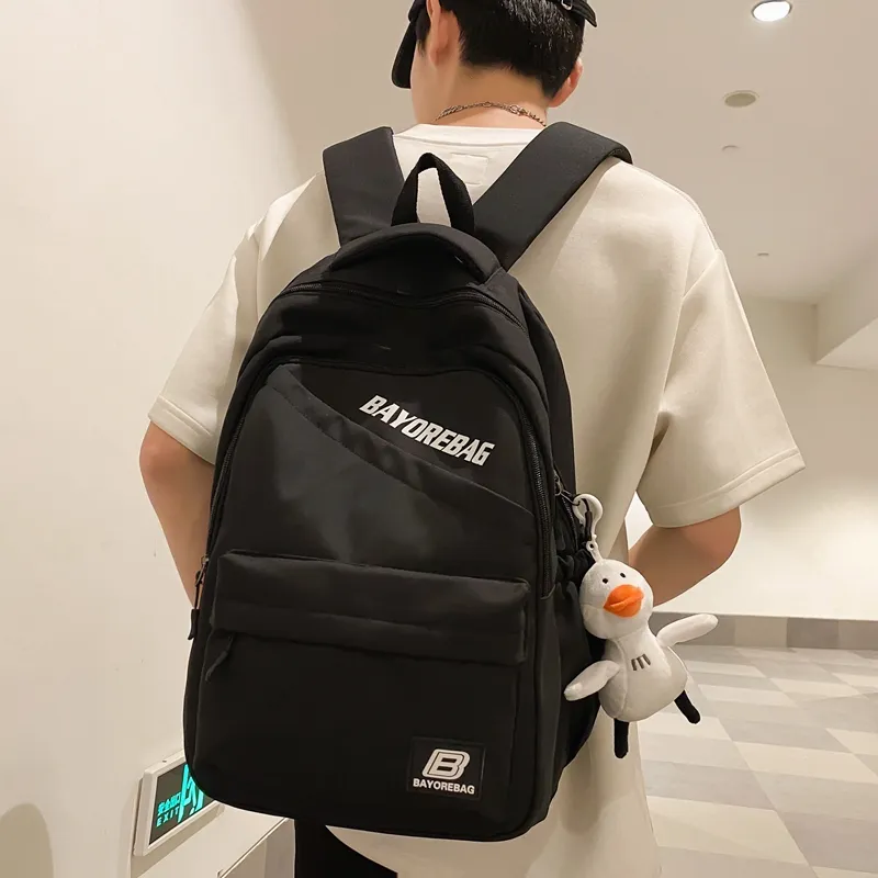 KAMLUI Strips Backpack And Laptop Bag Regular Unisex Black/White/Red/Blue/Green-2