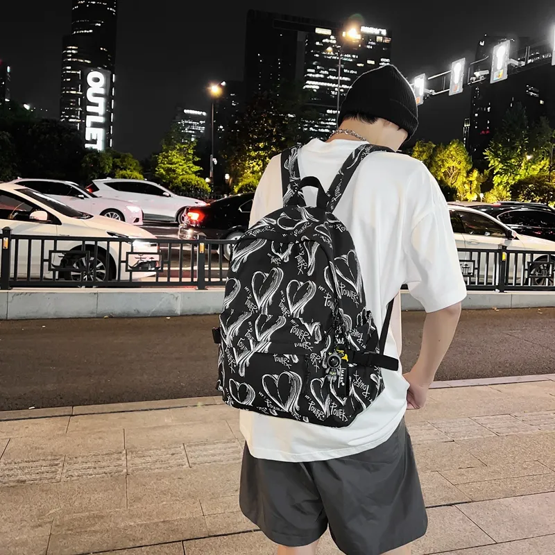 KAMLUI Nylon Backpack Regular Unisex Multicolor-14