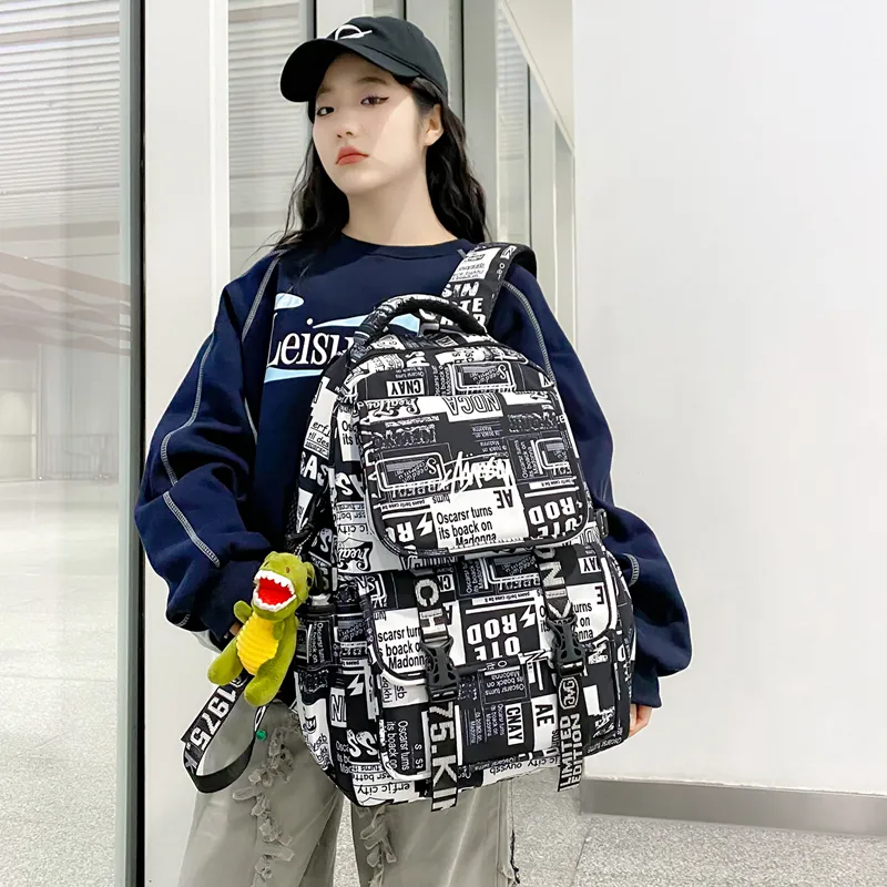KAMLUI Nylon Backpack Regular Unisex Multicolor-18