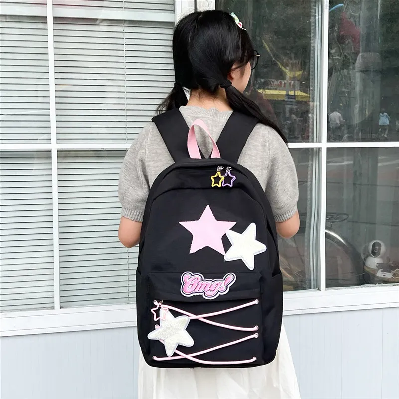 KAMLUI Composite Cloth Backpacks Backpack Regular Unisex Black-3