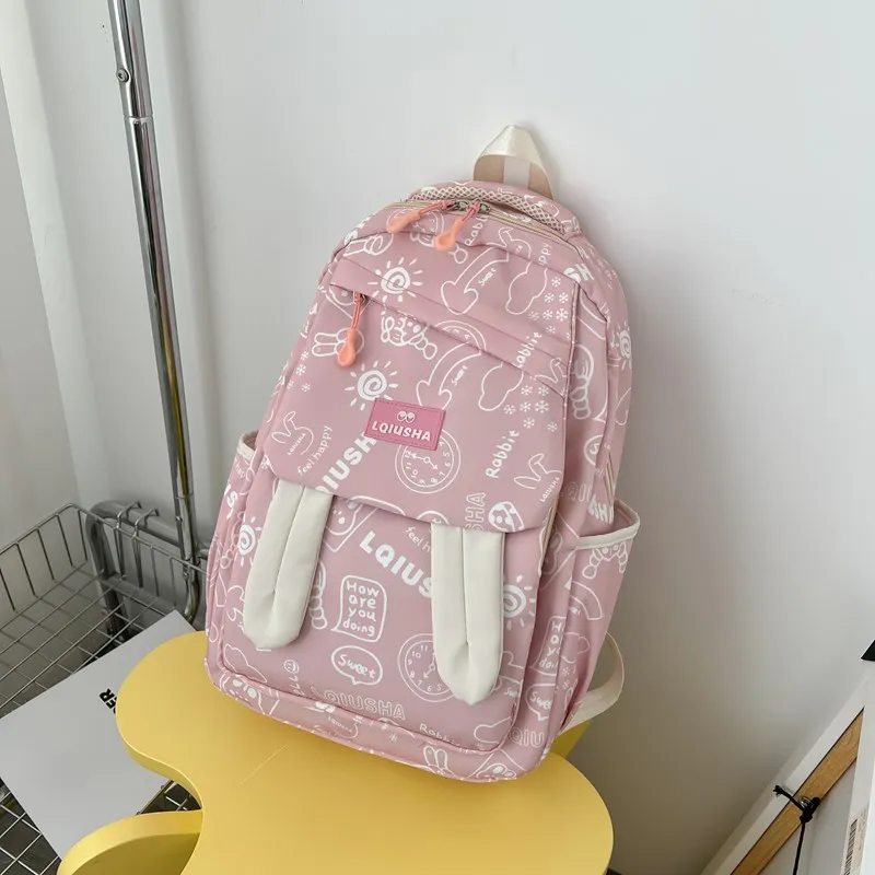 KAMLUI Nylon Backpack Unisex Multicolor-25