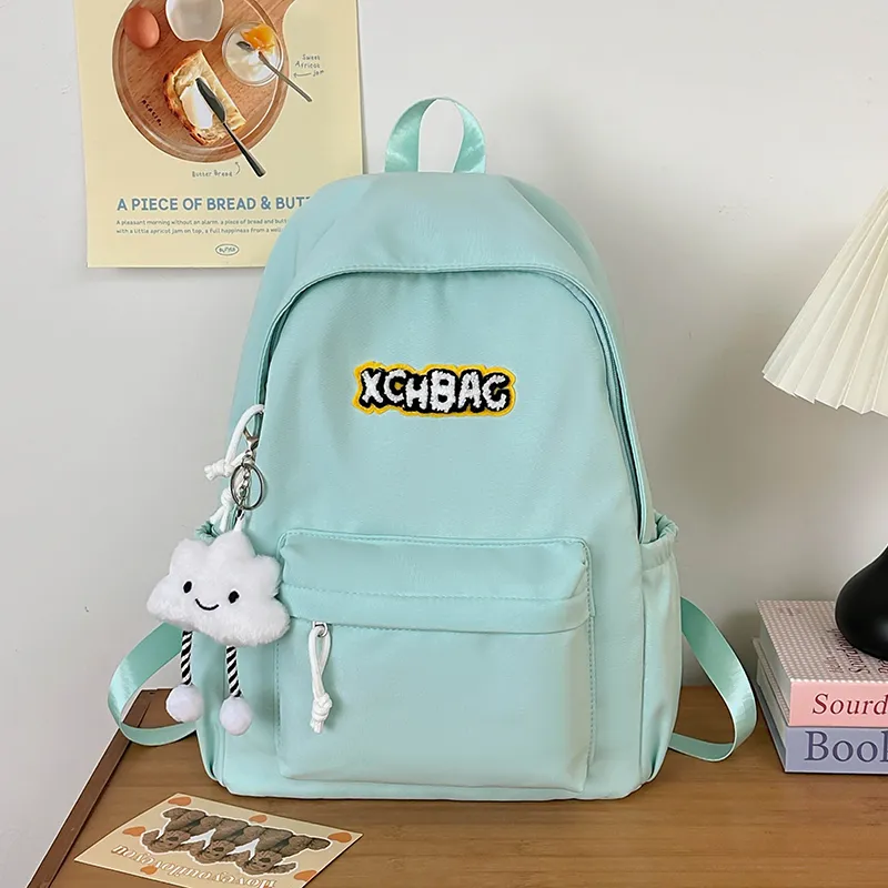 KAMLUI Nylon Backpack Regular Unisex White/Black/Yellow/Green/Blue-18