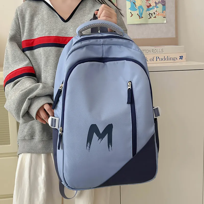 KAMLUI Polyester Backpack Regular Unisex Black/Jasper/Light Blue-15