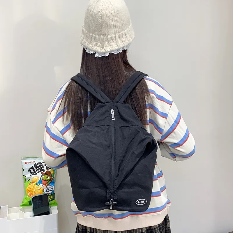 KAMLUI Nylon Fabric Backpack Regular Unisex Multicolor-6