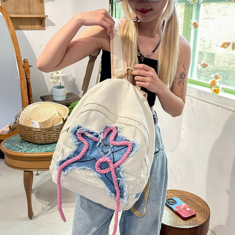 KAMLUI Canvas Backpack Regular Women's Ivory-3